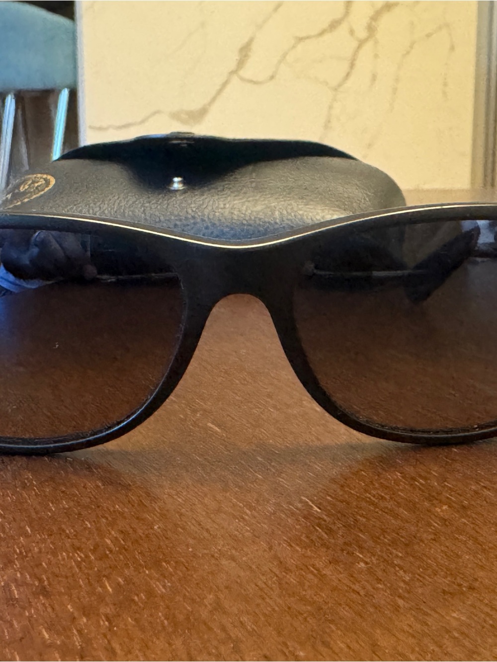 Ray Ban Black Men's Sunglasses with Protective Case in excellent condition
